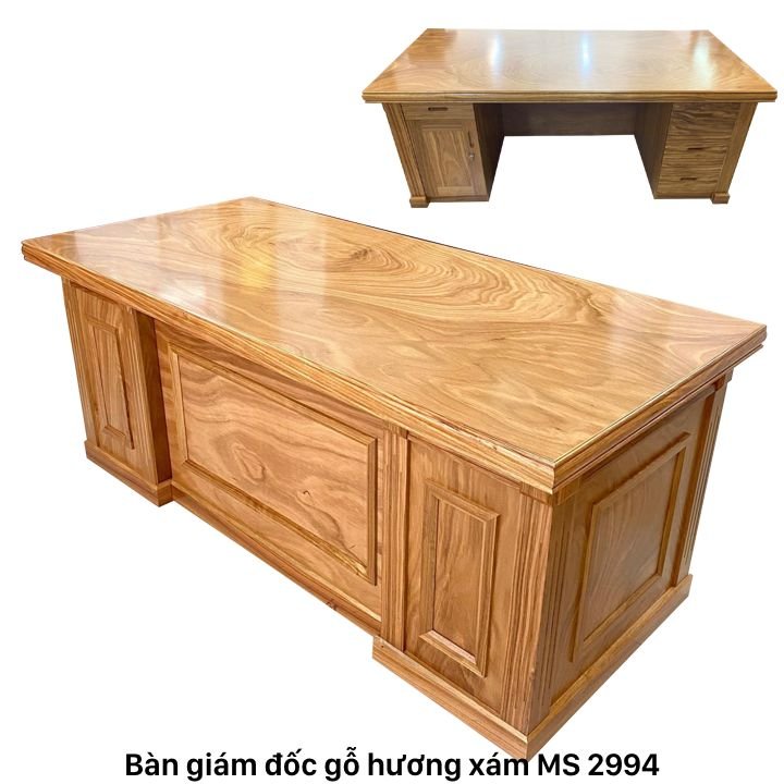 Bàn giám đốc gỗ hương xám MS 2994 | GIAO HỎA TỐC TPHCM 1 Bàn giám đốc gỗ hương xám MS 2994 | GIAO HỎA TỐC TPHCM