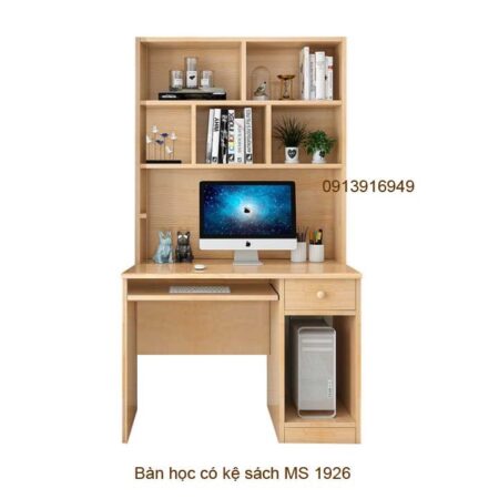 Bàn học cho bé có kệ sách MS 1926