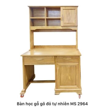 Bàn học gỗ gõ đỏ tự nhiên MS 2964