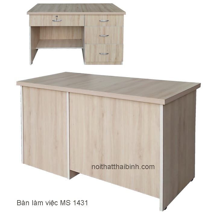 Bàn làm việc giá rẻ 1m2 MS 1431 1 Bàn làm việc giá rẻ 1m2 MS 1431