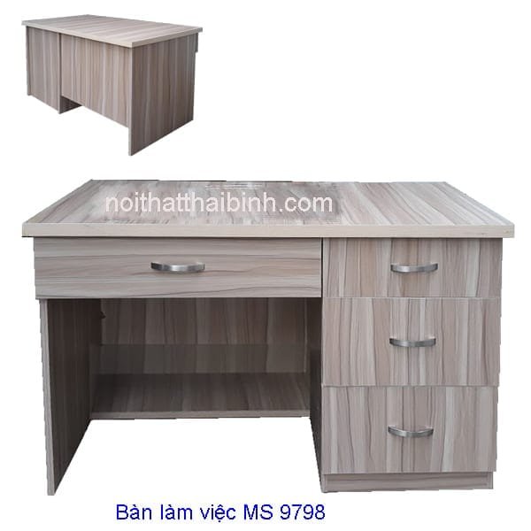 Mẫu bàn làm việc đẹp MS 9798 1 Mẫu bàn làm việc đẹp MS 9798