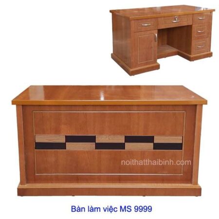 Bàn làm việc văn phòng cao cấp MS 9999 Giá bán = 4.800.000 đ - Tặng 1 ghế bàn làm việc