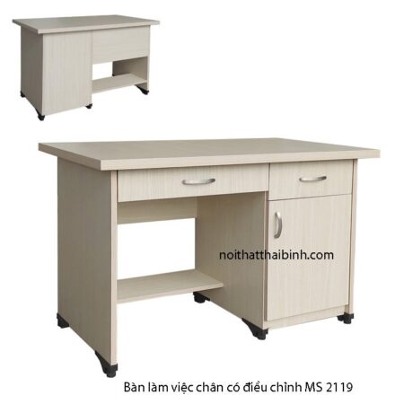 Bàn làm việc chân có điều chỉnh MS 2119