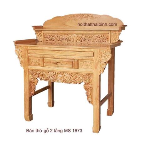 Bàn thờ gỗ 2 tầng MS 1673