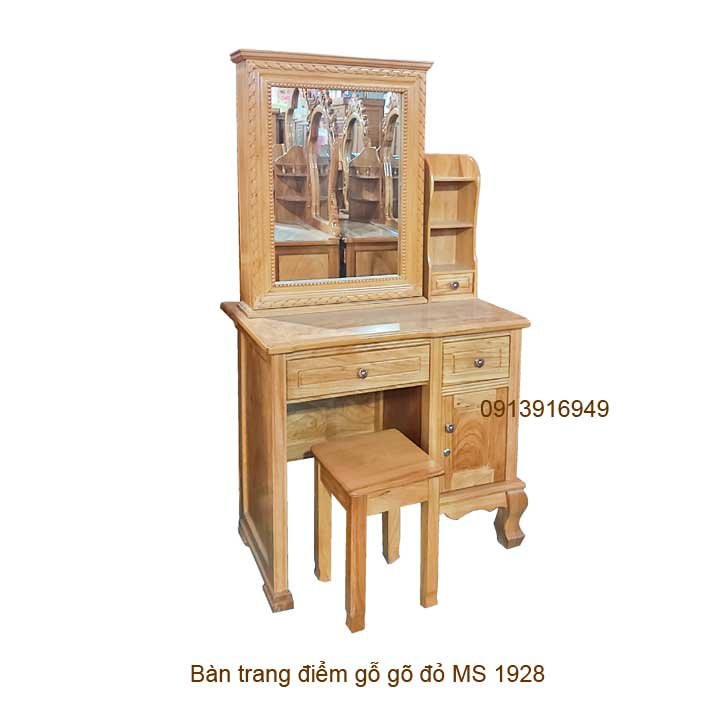 Bàn trang điểm gỗ gõ đỏ MS 1928 1 Bàn trang điểm gỗ gõ đỏ MS 1928