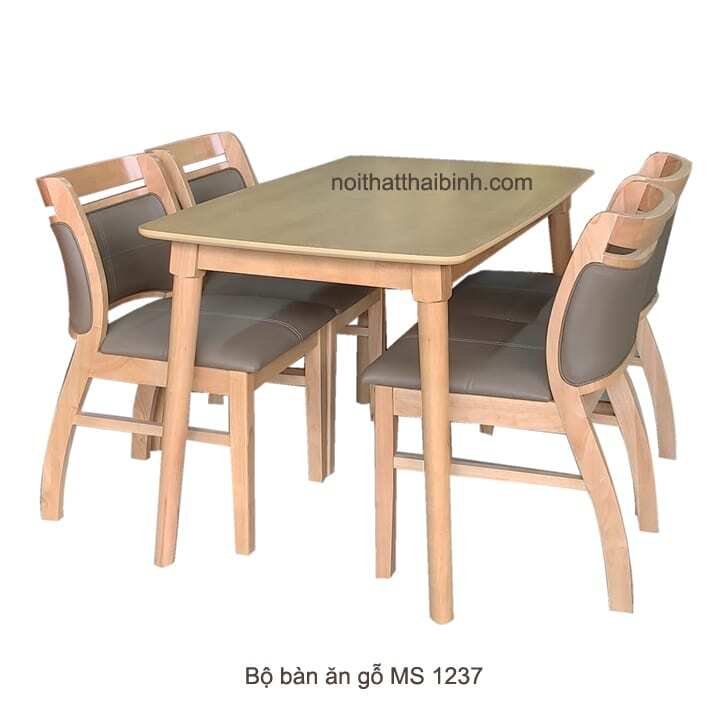 Bộ bàn ăn gỗ 4 ghế cao cấp MS 1237 Giá bán = 7.500.000 đ giảm còn = 6.500.000 đ 1 Bộ bàn ăn gỗ 4 ghế cao cấp MS 1237 Giá bán = 7.500.000 đ giảm còn = 6.500.000 đ