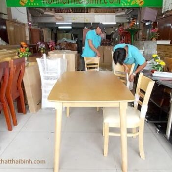 Bộ bàn ghế ăn giá rẻ MS 9853 10 Bộ bàn ghế ăn giá rẻ MS 9853