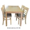Bộ bàn ăn gỗ cao su MS 1296 Giá bán = 5.500.000đ giảm còn = 4.500.000đ