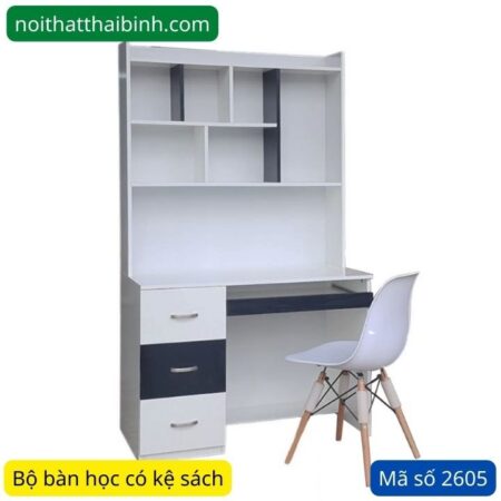 Bộ bàn học có kệ sách MS 2605