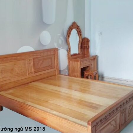 Bộ giường ngủ bàn trang điểm gỗ MS 2918