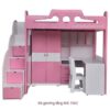Bộ giường tầng tủ áo bàn học cho bé MS 1562
