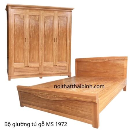 Bộ giường tủ gỗ MS 1972