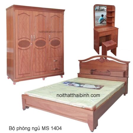 Bộ nội thất phòng ngủ đẹp MS 1404 Giá bộ= 15.800.000đ giảm còn= 12.800.000đ