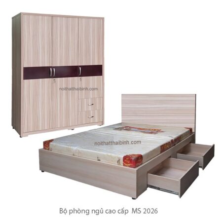 Bộ giường tủ phòng ngủ cao cấp MS 2026