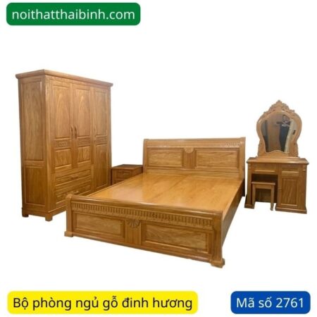 Bộ phòng ngủ gỗ đinh hương MS 2761