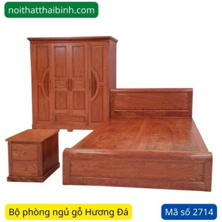 Bộ phòng ngủ gỗ Hương Đá MS 2714