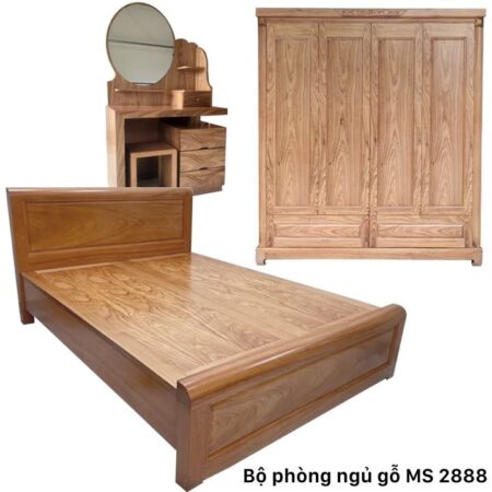 Bộ phòng ngủ gỗ hương xám MS 2888