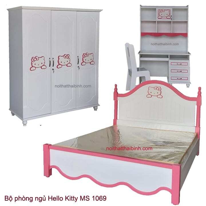 Bộ phòng ngủ Hello Kitty dành cho bé MS 1069 Giá bộ = 18.300.000 đ 1 Bộ phòng ngủ Hello Kitty dành cho bé MS 1069 Giá bộ = 18.300.000 đ