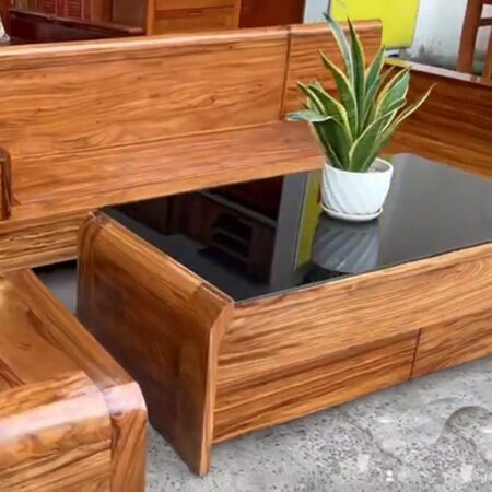 Bộ sofa gỗ hương xám MS 2368