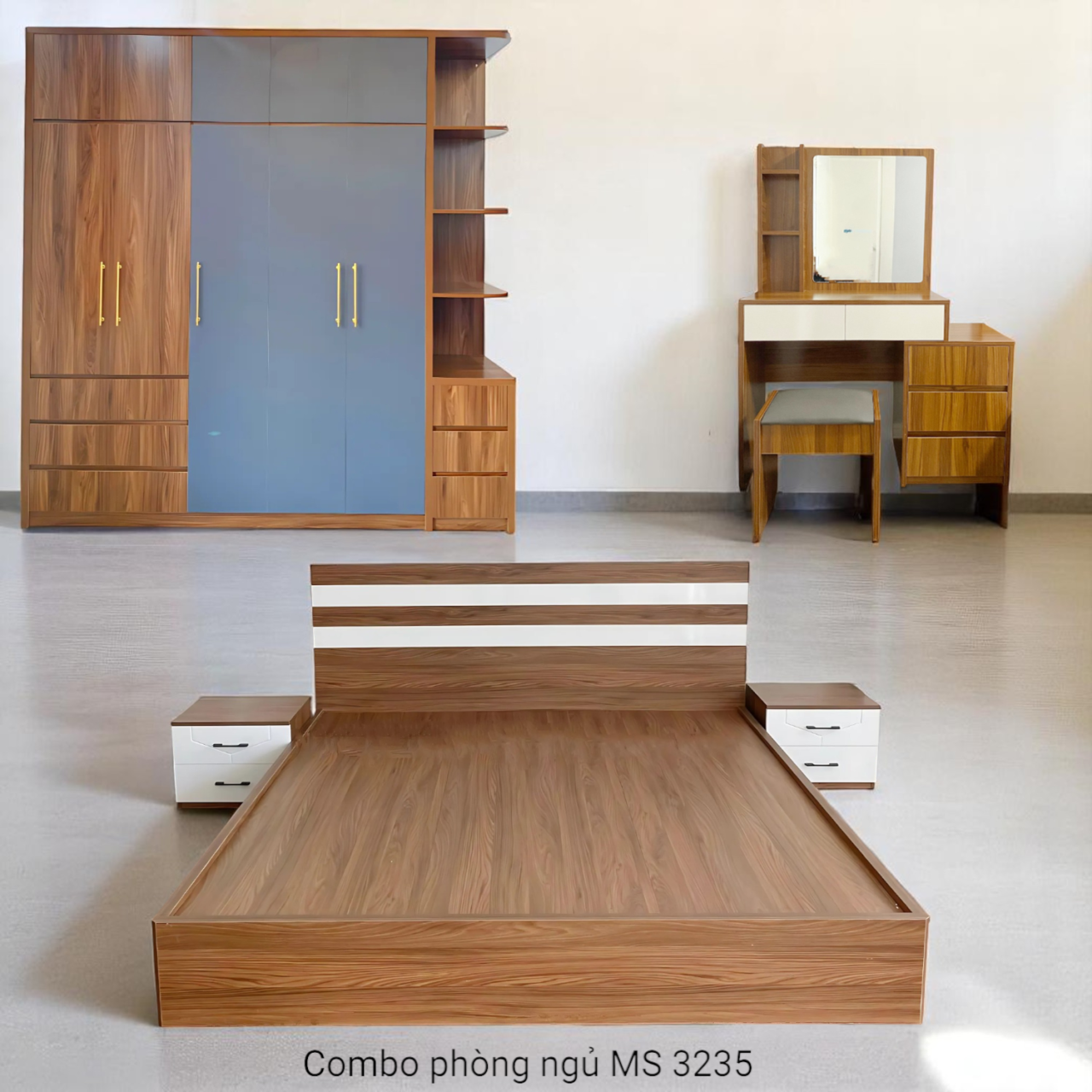 Combo phòng ngủ gỗ công nghiệp MS 3235