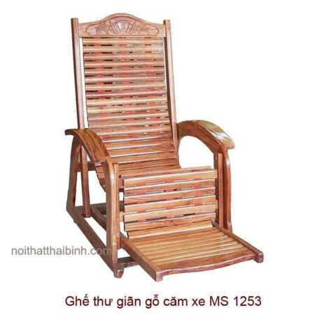 Ghế thư giãn gỗ căm xe MS 1253 Giá bán = 3.700.000 đ giảm còn = 3.000.000 đ