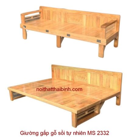Giường gấp gỗ sồi MS 2332