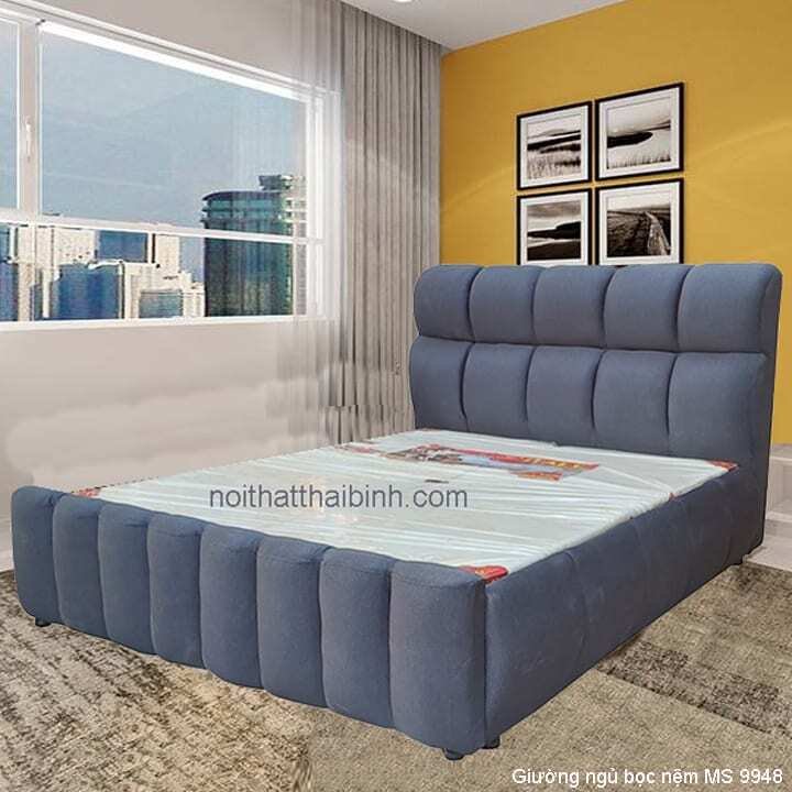 Giường ngủ bọc vải cao cấp MS 9948 Giá bán = 9.000.000 đ 1 Giường ngủ bọc vải cao cấp MS 9948 Giá bán = 9.000.000 đ