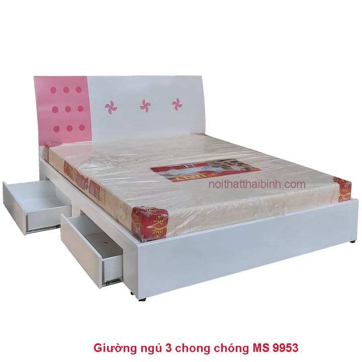 Giường ngủ 3 chong chóng MS 9953 Giá bán = 8.000.000 đ - Tặng Nệm Cao Su Non AMERICAN 1 Giường ngủ 3 chong chóng MS 9953 Giá bán = 8.000.000 đ - Tặng Nệm Cao Su Non AMERICAN