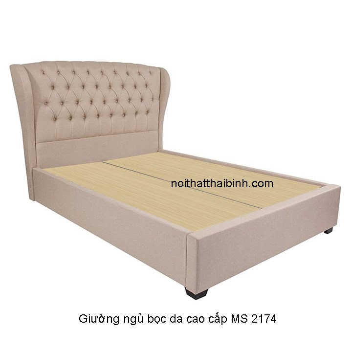 Giường ngủ bọc da cao cấp MS 2174 1 Giường ngủ bọc da cao cấp MS 2174
