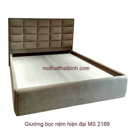 Giường bọc nệm hiện đại MS 2169