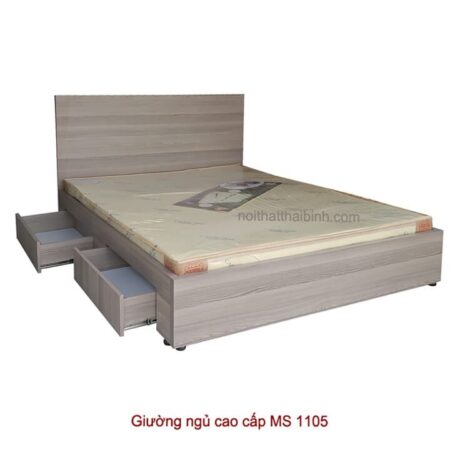 Giường ngủ có hộc kéo bên hông MS 1105 Giá bán = 5.500.000 đ