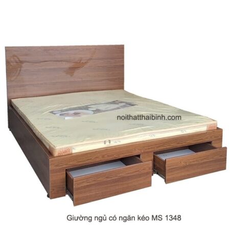 Giường ngủ có ngăn kéo Tphcm MS 1348 Giá bán= 6.000.000đ giảm còn= 5.000.000đ