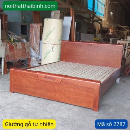 Giường ngủ làm từ gỗ tự nhiên MS 2787