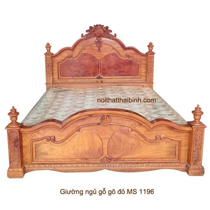 Giường ngủ gỗ gõ đỏ chất lượng MS 1196 Giá bán = 48.000.000 đ giảm còn = 38.000.000 đ 1 Giường ngủ gỗ gõ đỏ chất lượng MS 1196 Giá bán = 48.000.000 đ giảm còn = 38.000.000 đ