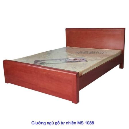 Giường ngủ tự nhiên gỗ gội MS 1088 Giá bán = 7.500.000 đ