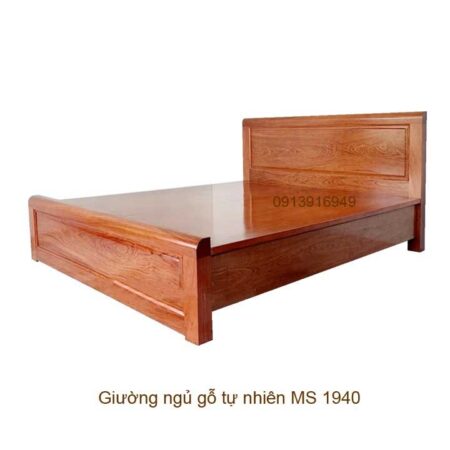 Giường ngủ vạt phản gỗ tự nhiên MS 1940