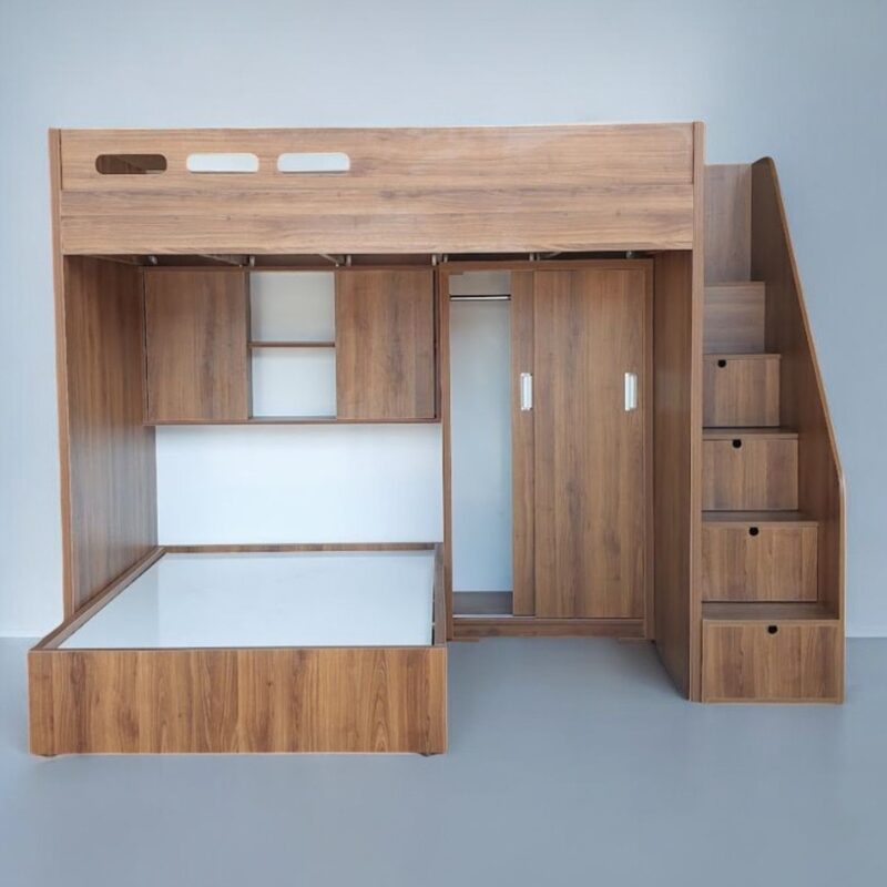 Giường tầng kết hợp tủ quần áo MS 3087 7 Giường tầng kết hợp tủ quần áo MS 3087 - Ảnh 7