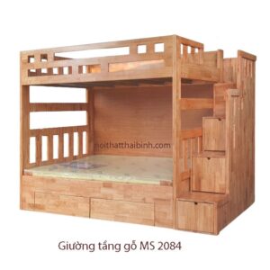 Giường tầng gỗ đẹp MS 2084 9 Giường tầng gỗ đẹp MS 2084