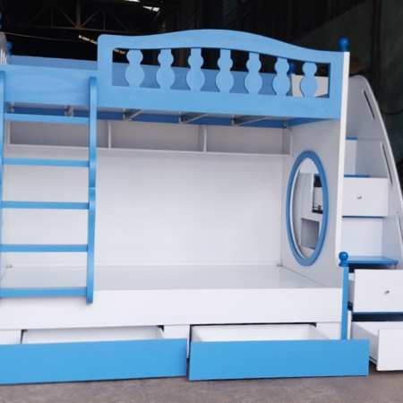 Giường tầng mdf MS 3204 8 Giường tầng mdf MS 3204