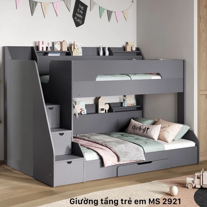 Giường tầng trẻ em đẹp hiện đại MS 2921 1 Giường tầng trẻ em đẹp hiện đại MS 2921