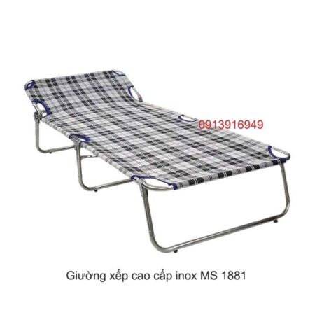 Giường xếp cao cấp khung inox MS 1881