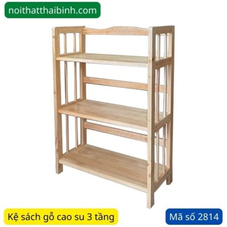 Kệ sách gỗ 3 tầng MS 2814 | GIAO HỎA TỐC TPHCM