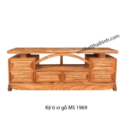 Kệ tivi gỗ đinh hương MS 1969