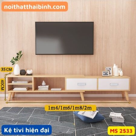 Kệ tủ tivi hiện đại đẹp MS 2533