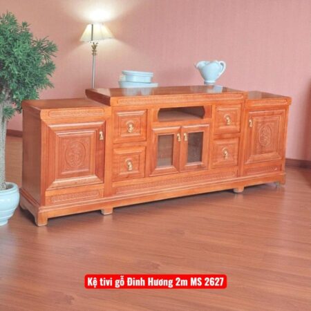 Kệ tivi gỗ Đinh Hương 2m MS 2627