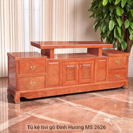 Tủ kệ tivi gỗ Đinh Hương MS 2626