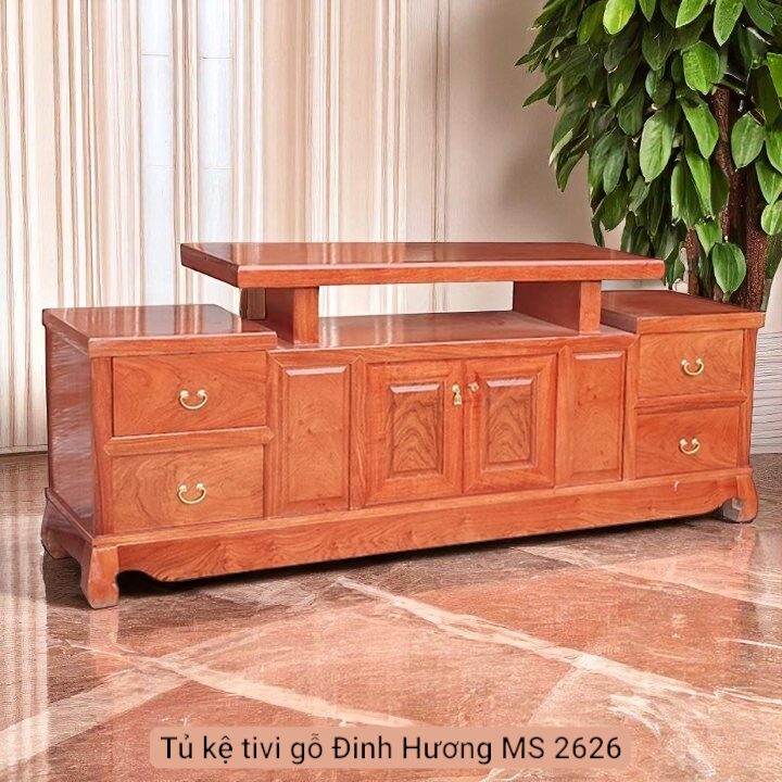 Tủ kệ tivi gỗ Đinh Hương MS 2626 1 Tủ kệ tivi gỗ Đinh Hương MS 2626