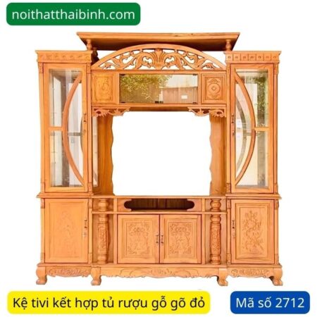 Kệ tivi kết hợp tủ rượu đẹp MS 2712