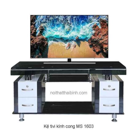Kệ tivi kính cong MS 1603 Giá bán= 6,500,000đ giảm còn= 4,500,000đ