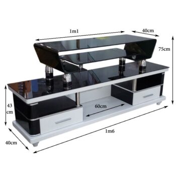 Kệ tivi kính cường lực 2 tầng MS 3257 11 Kệ tivi kính cường lực 2 tầng MS 3257